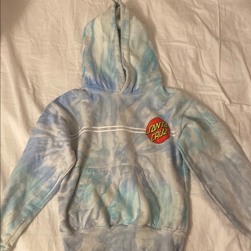 Kids Santa Cruz Red Logo Tie-Dye Hoodie
